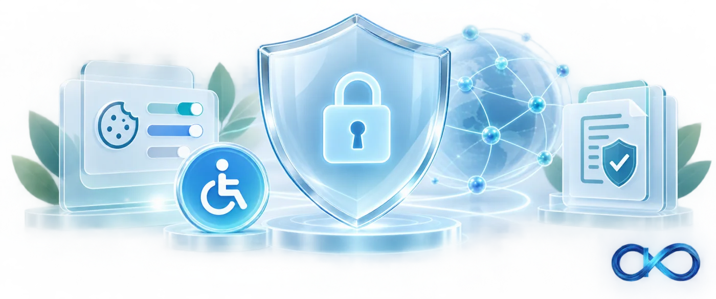 Kountable UK accessibility and network readiness graphic