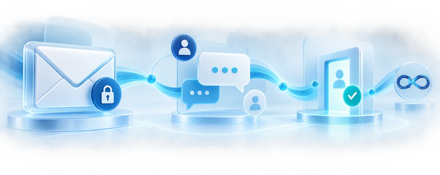Kountable UK secure contact and access request graphic